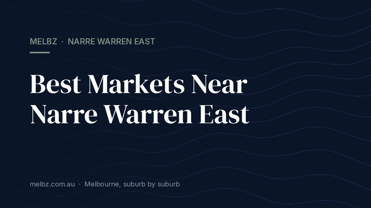 Title card: Best Markets Near Narre Warren East