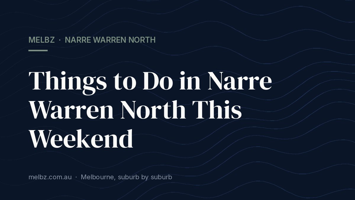 Title card: Things to Do in Narre Warren North This Weekend