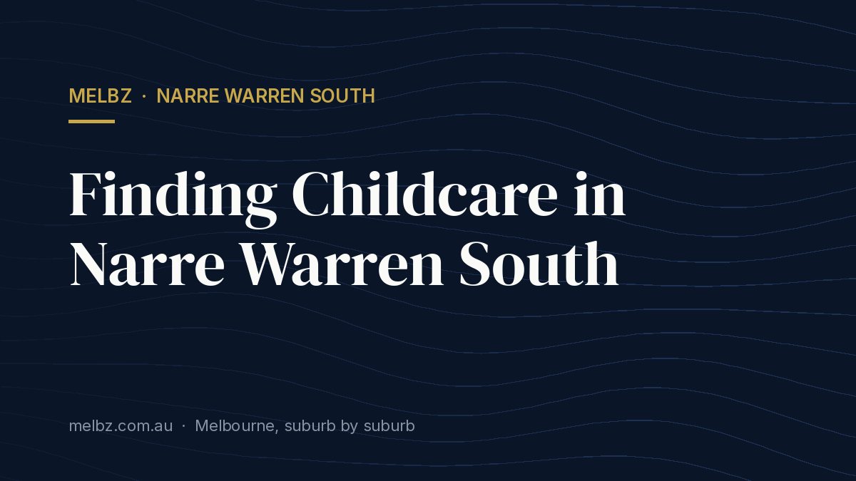 Title card: Finding Childcare in Narre Warren South