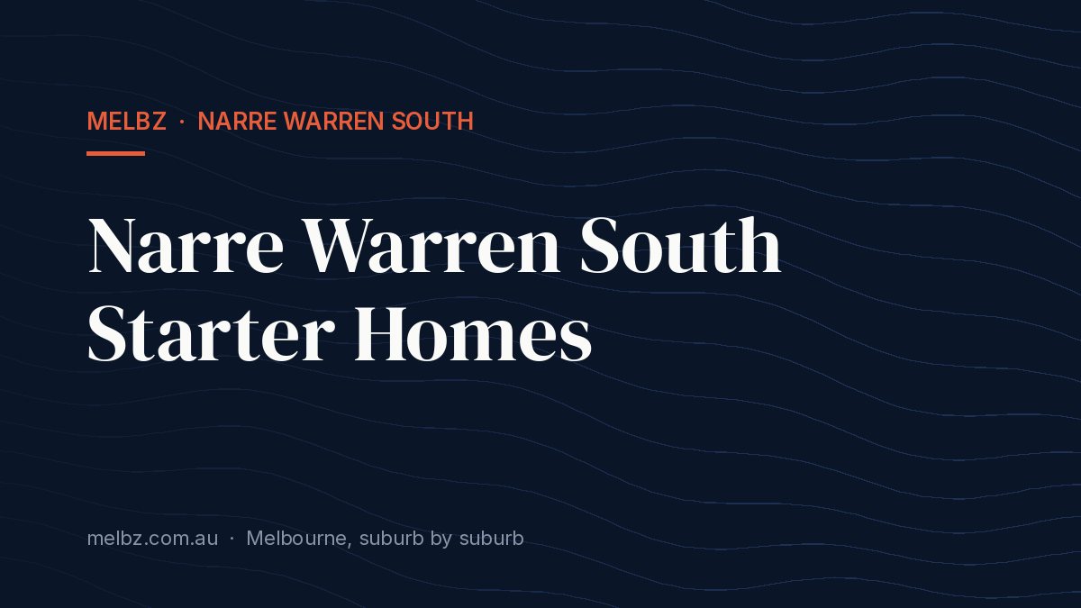 Title card: Narre Warren South Starter Homes