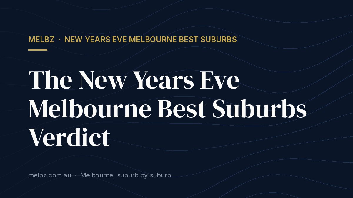 Title card: The New Years Eve Melbourne Best Suburbs Verdict