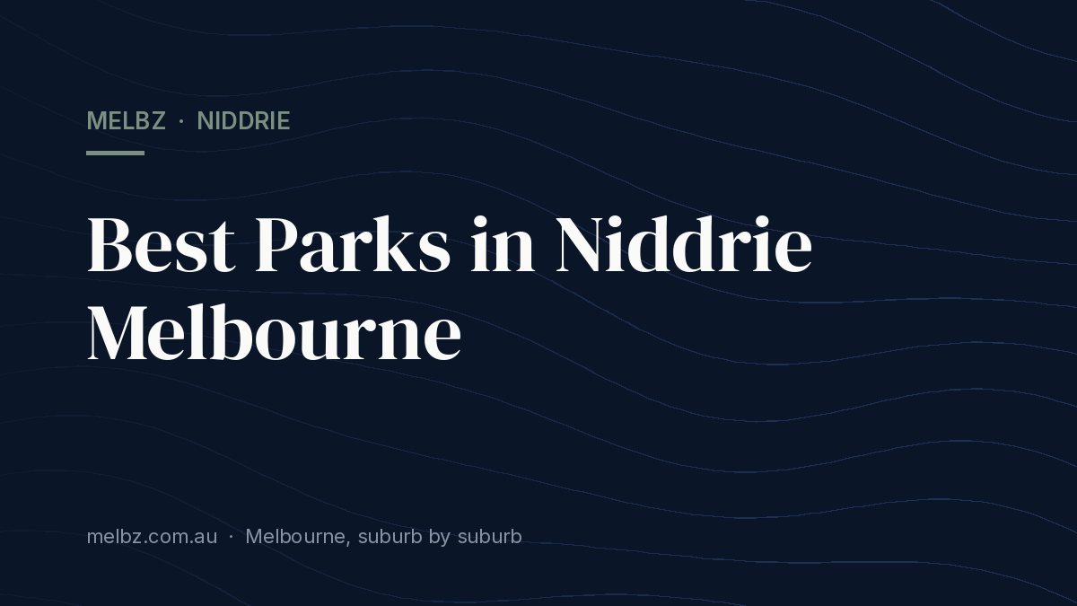 Title card: Best Parks in Niddrie Melbourne