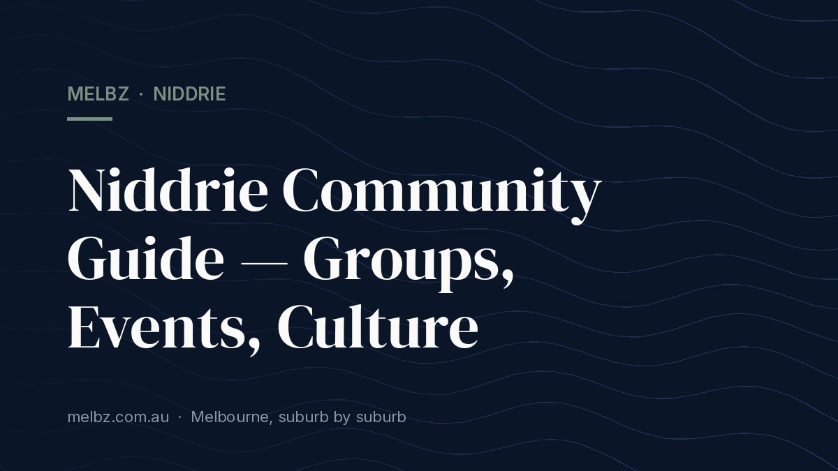 Title card: Niddrie Community Guide — Groups, Events, Culture