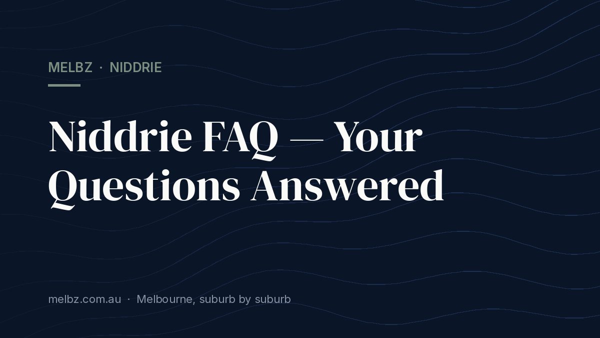 Title card: Niddrie FAQ — Your Questions Answered