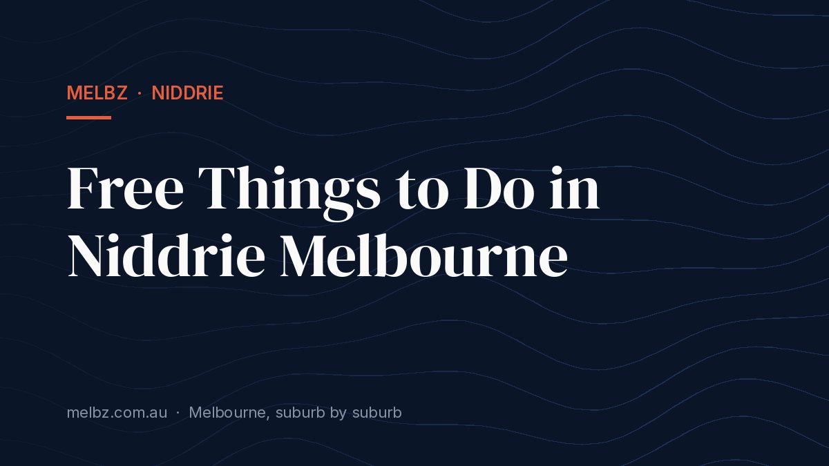 Title card: Free Things to Do in Niddrie Melbourne