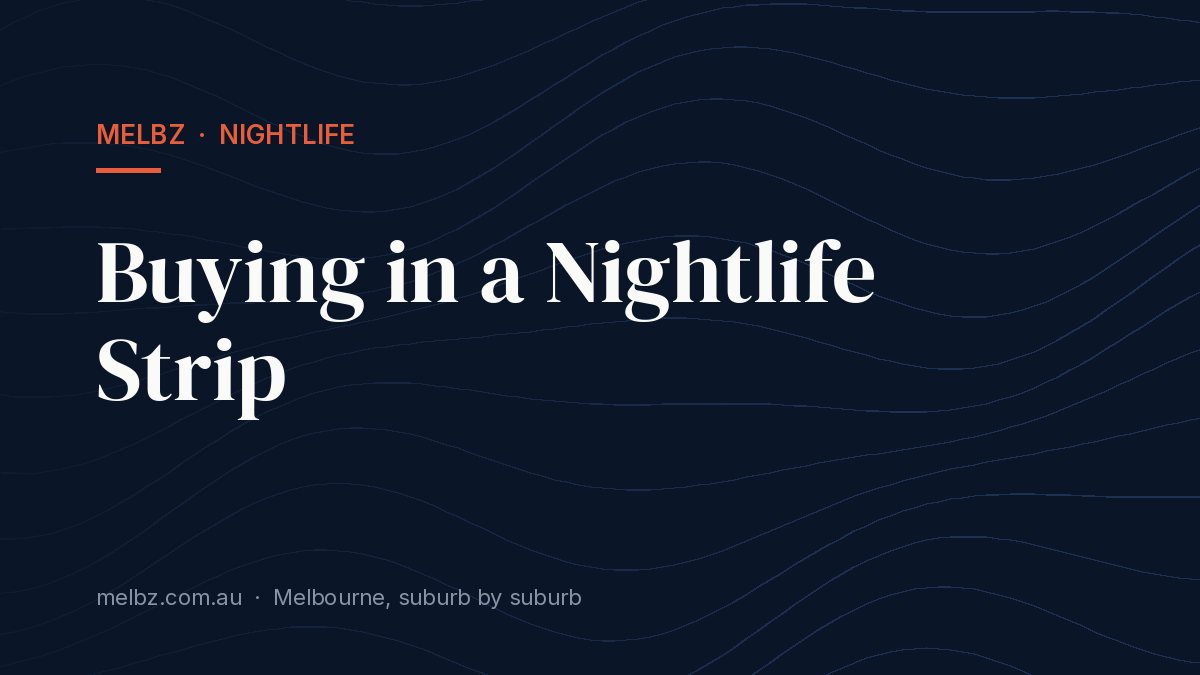 Title card: Buying in a Nightlife Strip