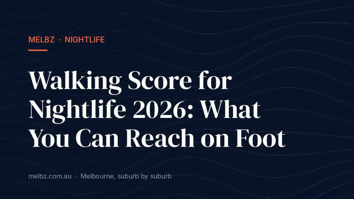 Title card: Walking Score for Nightlife 2026: What You Can Reach on Foot