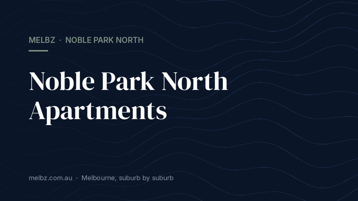 Title card: Noble Park North Apartments