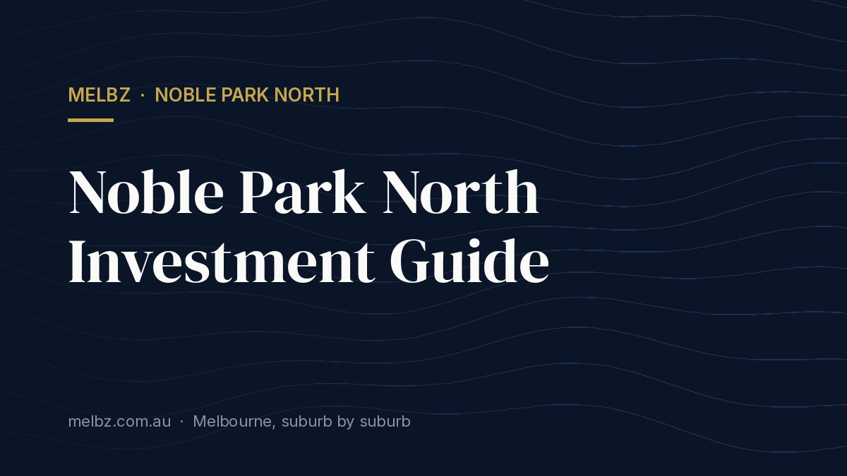 Title card: Noble Park North Investment Guide