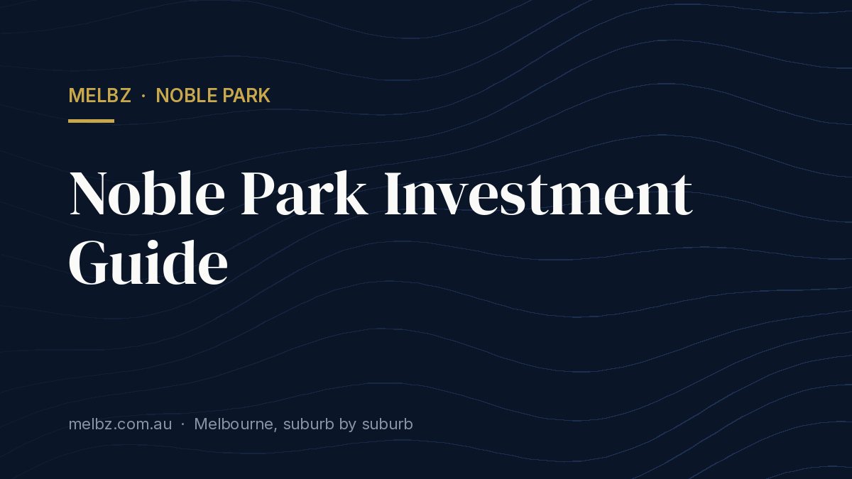 Title card: Noble Park Investment Guide