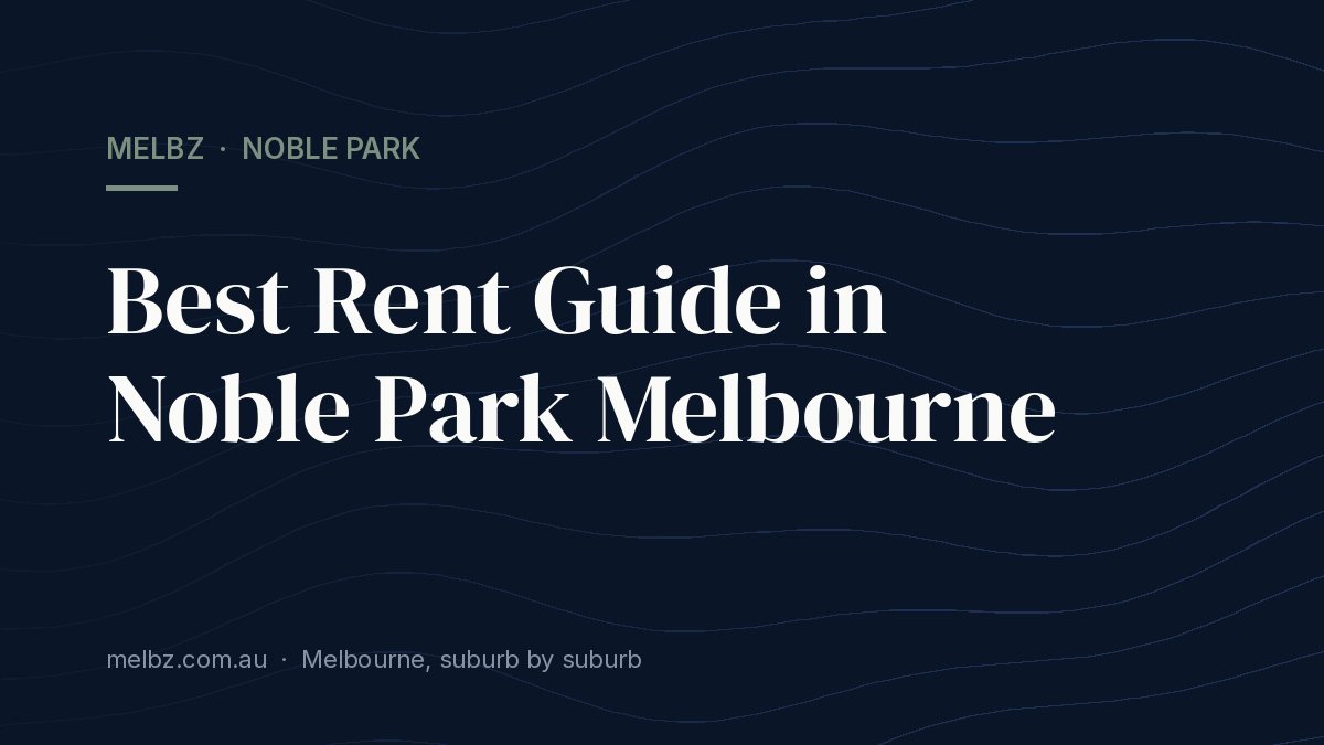 Title card: Best Rent Guide in Noble Park Melbourne