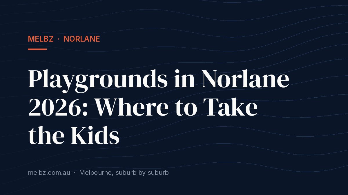 Title card: Playgrounds in Norlane 2026: Where to Take the Kids