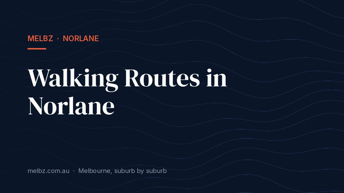 Title card: Walking Routes in Norlane