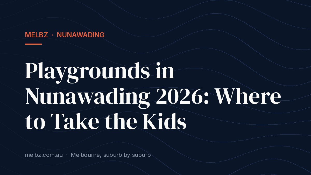 Title card: Playgrounds in Nunawading 2026: Where to Take the Kids