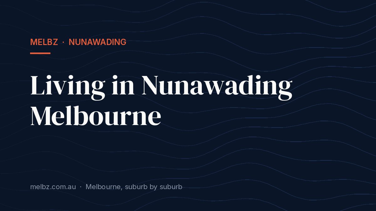 Title card: Living in Nunawading Melbourne