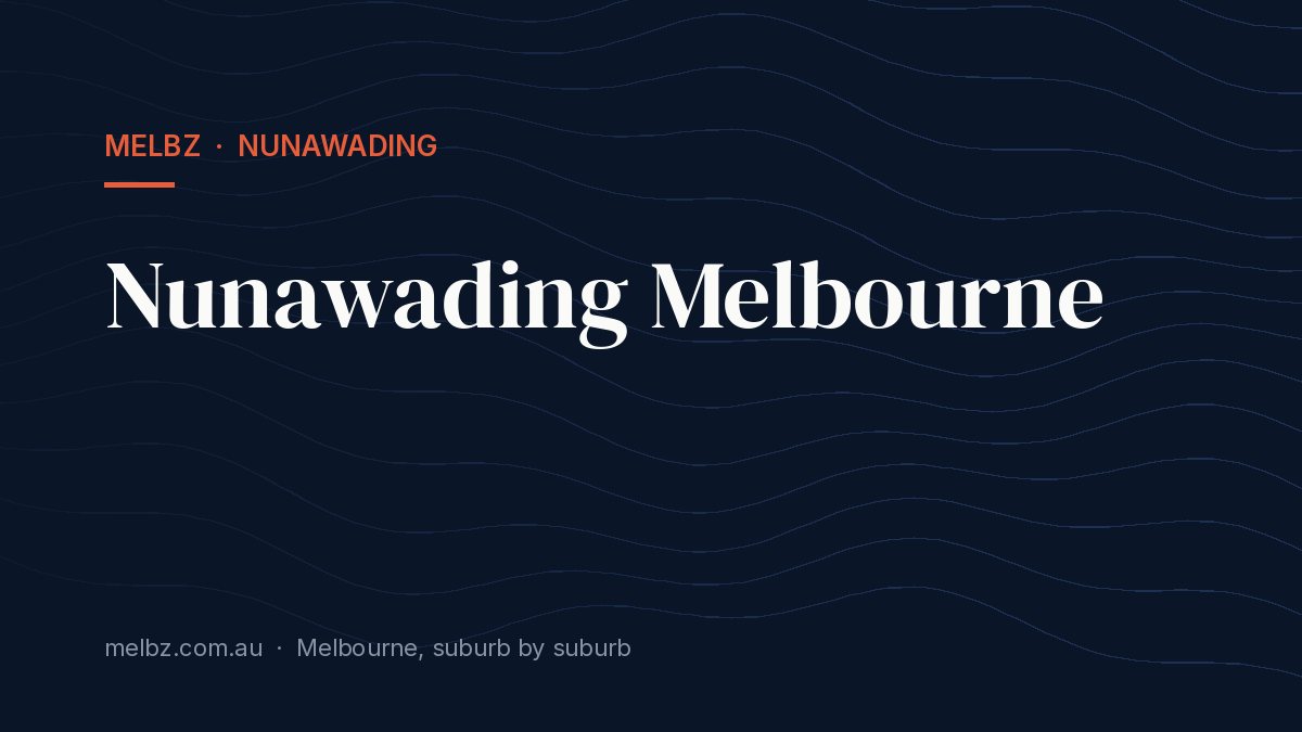 Title card: Nunawading Melbourne