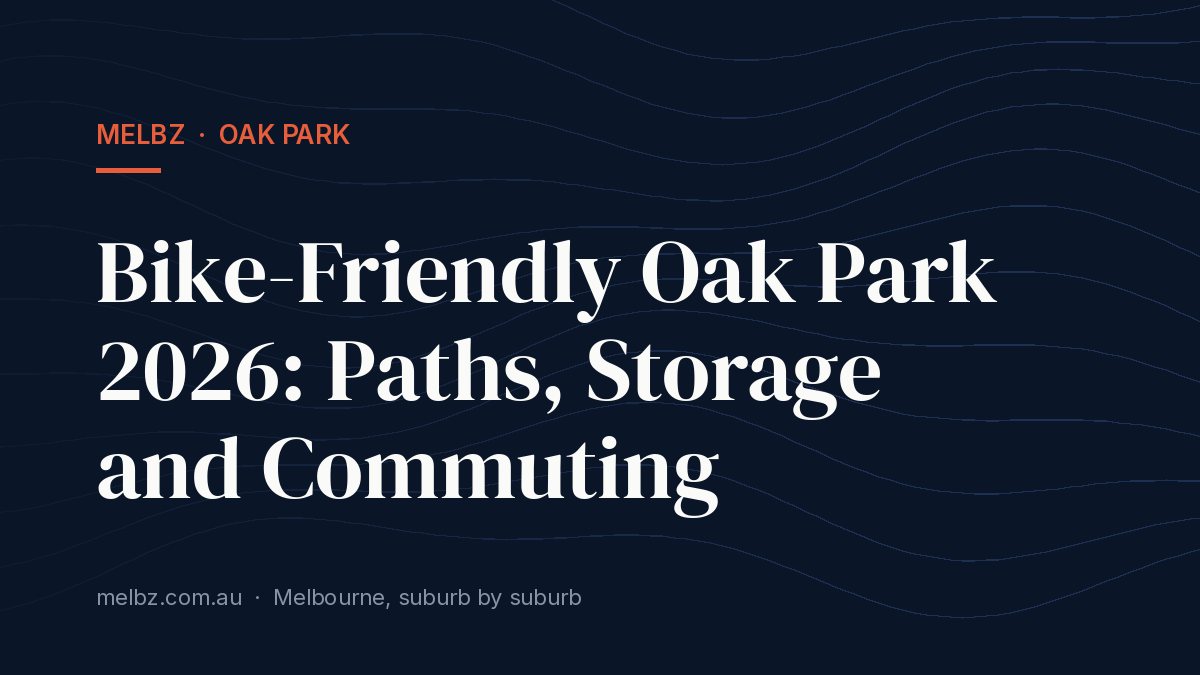 Title card: Bike-Friendly Oak Park 2026: Paths, Storage and Commuting