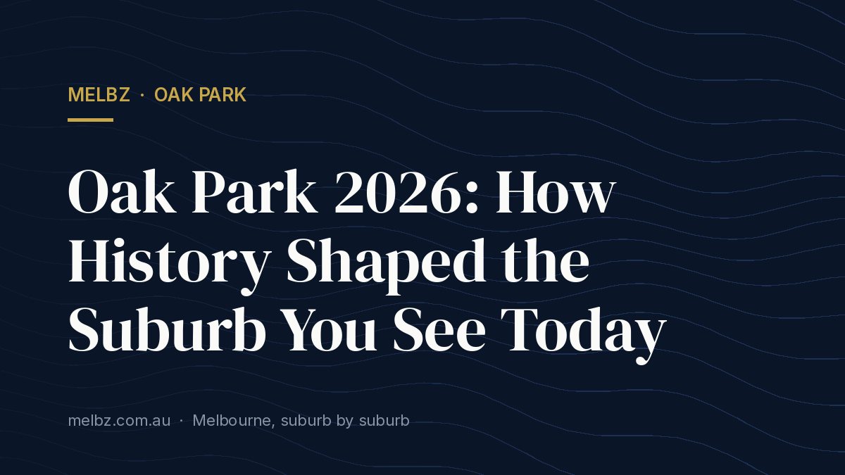 Title card: Oak Park 2026: How History Shaped the Suburb You See Today