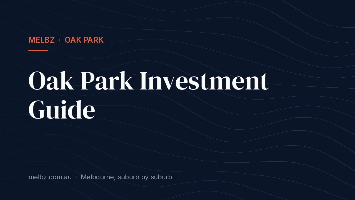 Title card: Oak Park Investment Guide