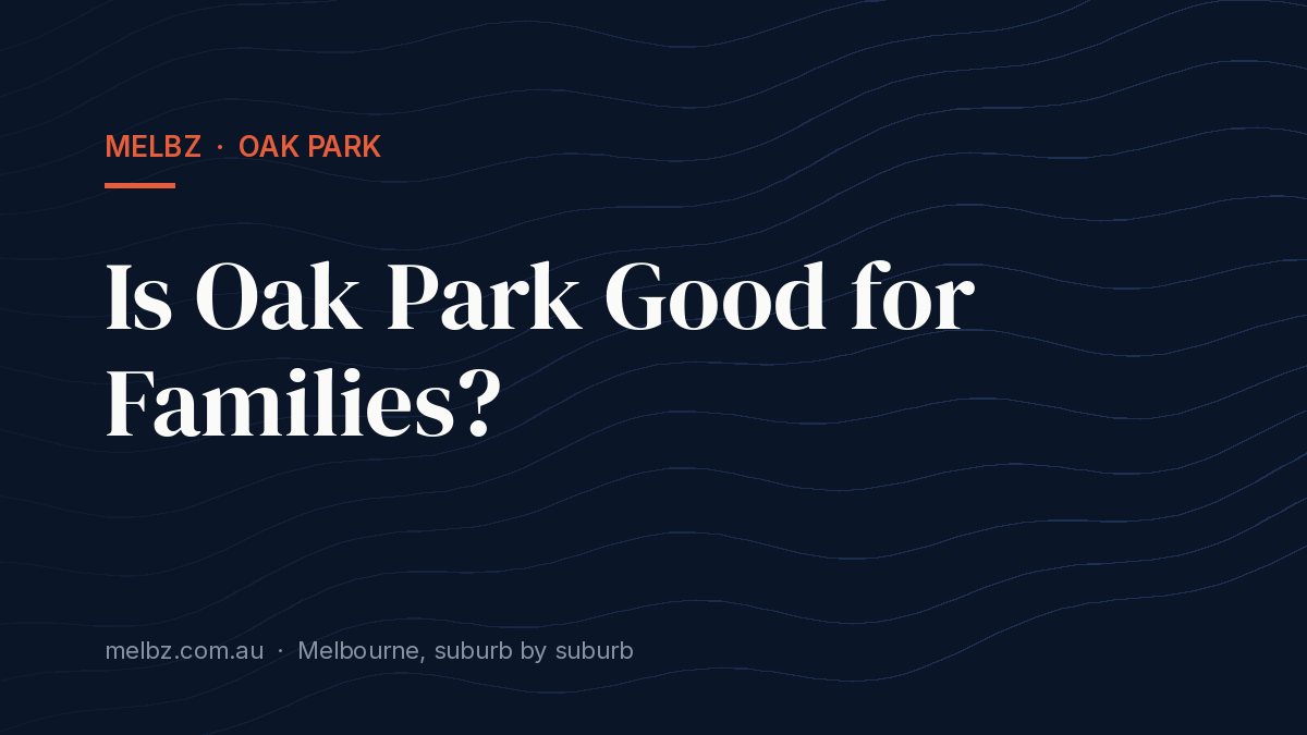 Title card: Is Oak Park Good for Families?