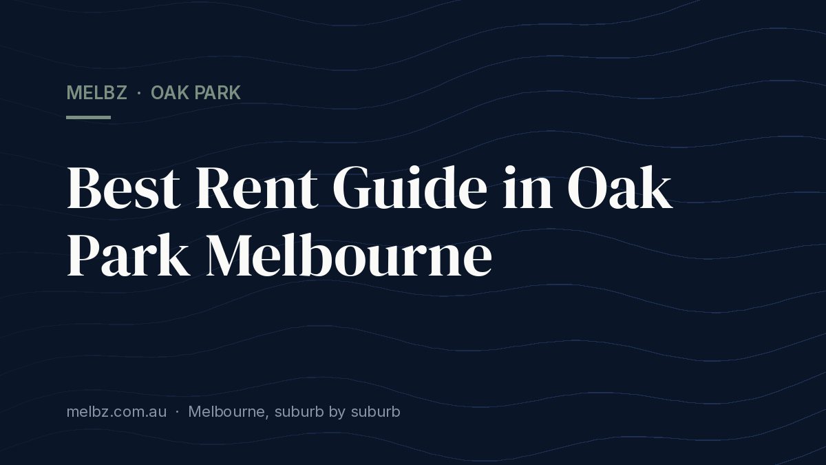 Title card: Best Rent Guide in Oak Park Melbourne
