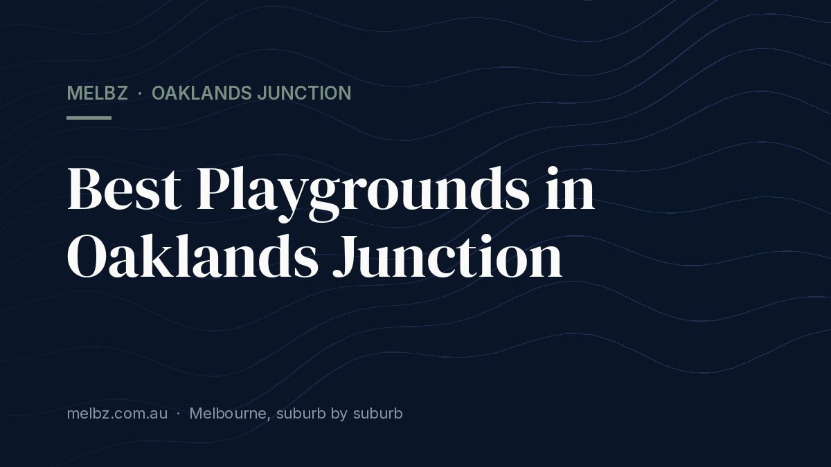 Title card: Best Playgrounds in Oaklands Junction