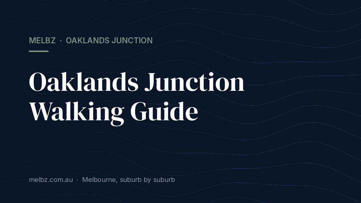 Title card: Oaklands Junction Walking Guide