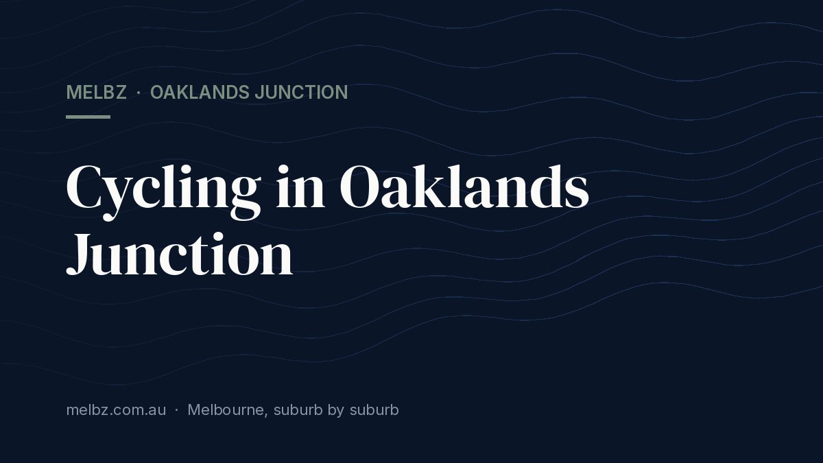 Title card: Cycling in Oaklands Junction