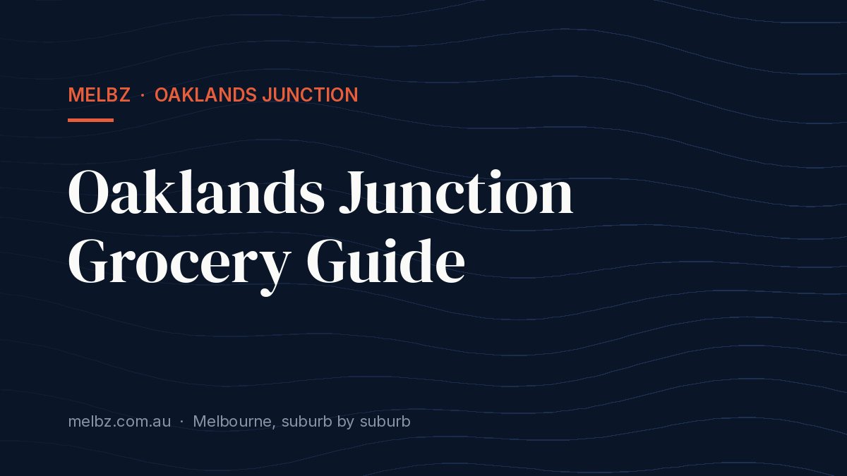 Title card: Oaklands Junction Grocery Guide