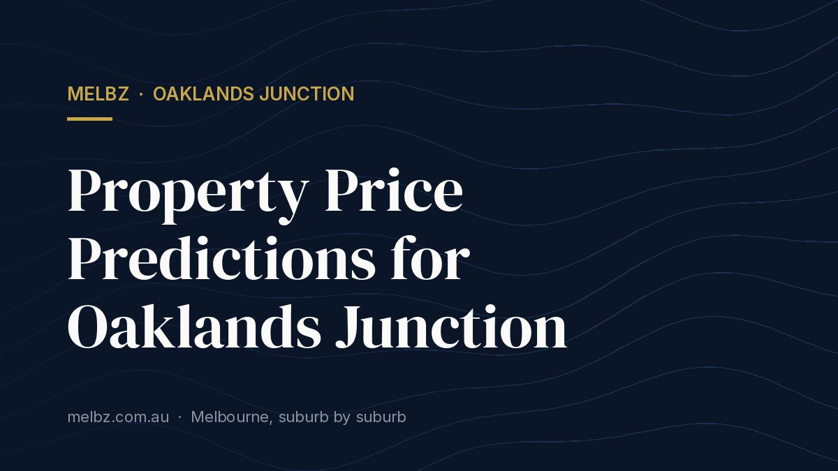 Title card: Property Price Predictions for Oaklands Junction