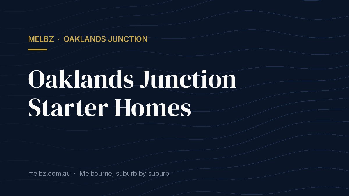 Title card: Oaklands Junction Starter Homes