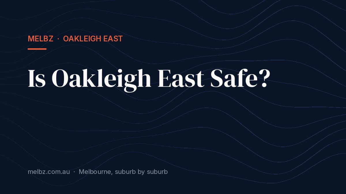 Title card: Is Oakleigh East Safe?