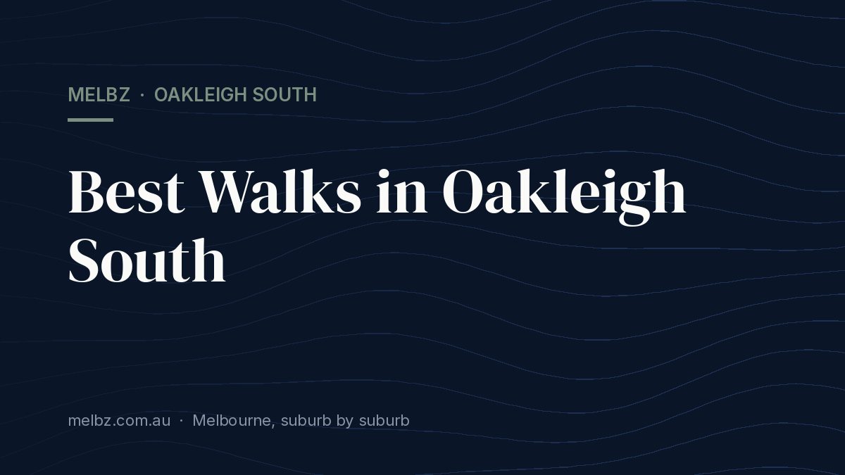 Title card: Best Walks in Oakleigh South