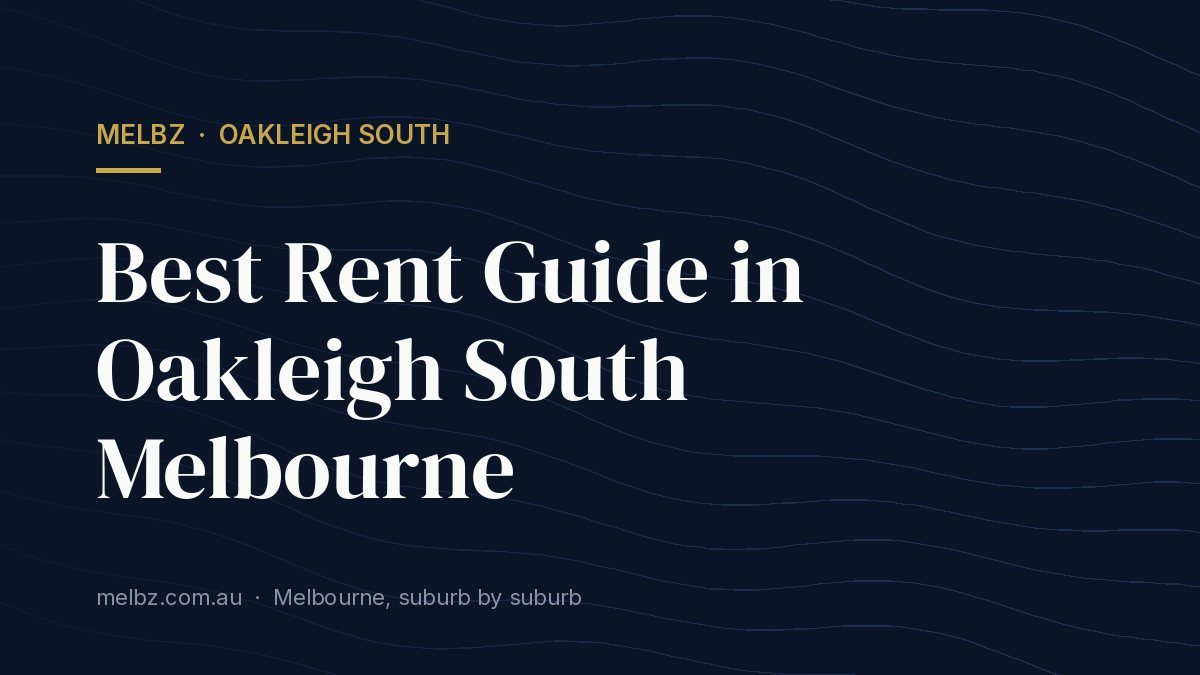 Title card: Best Rent Guide in Oakleigh South Melbourne