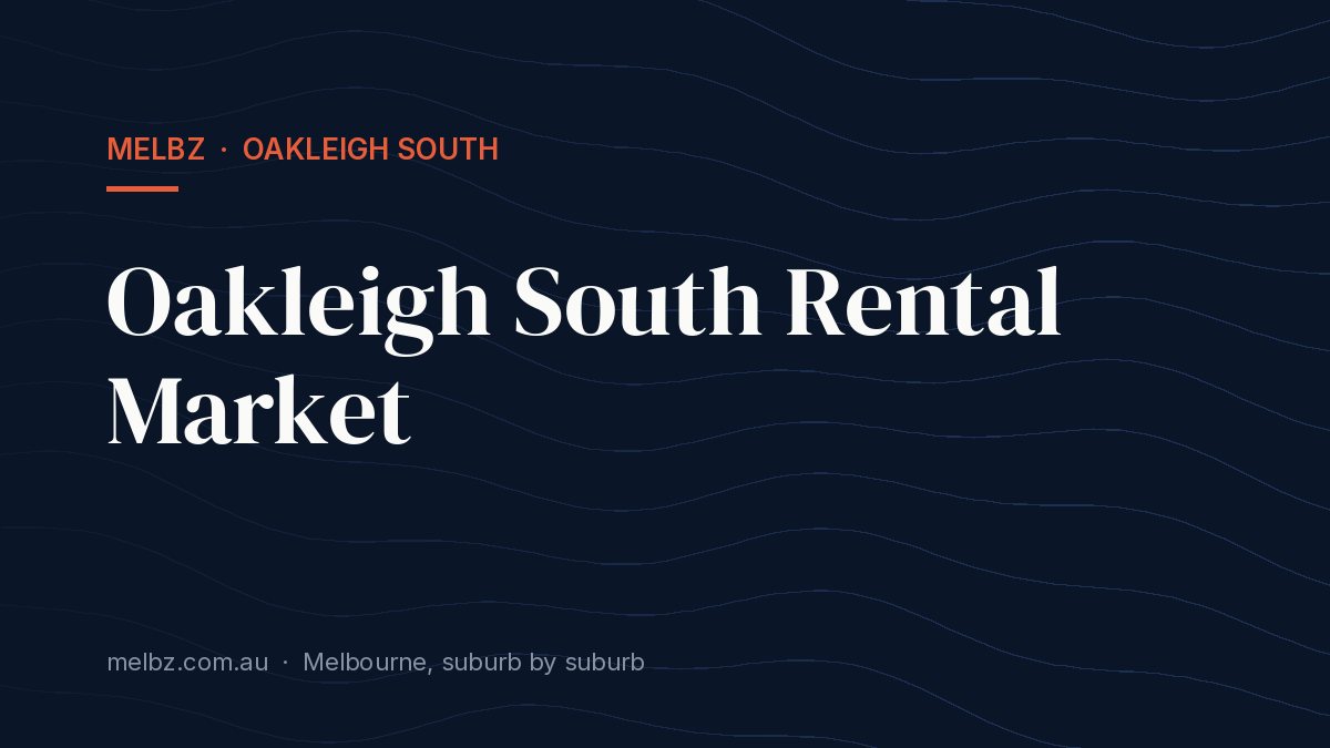 Title card: Oakleigh South Rental Market