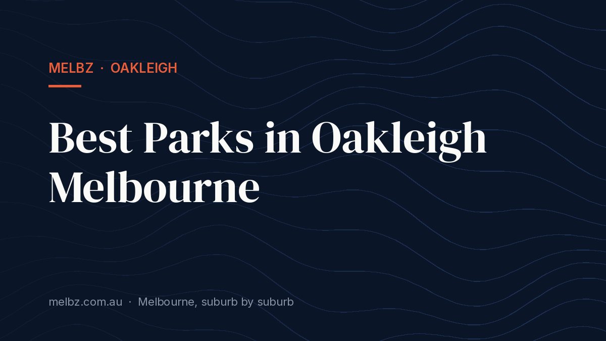 Title card: Best Parks in Oakleigh Melbourne