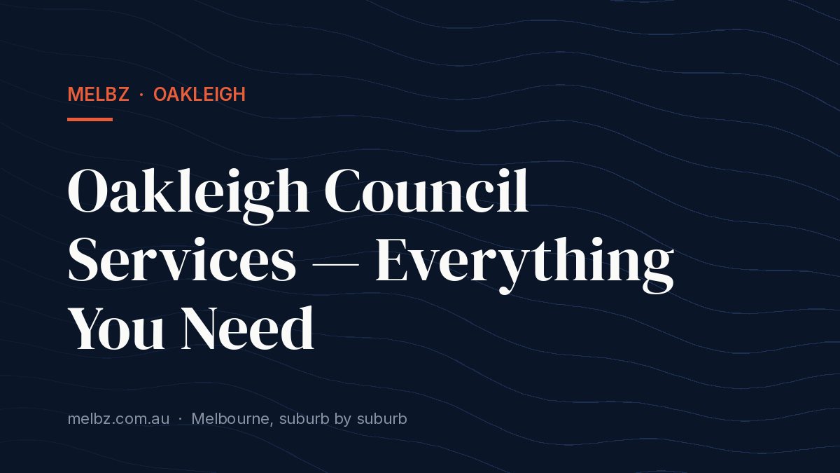 Title card: Oakleigh Council Services — Everything You Need