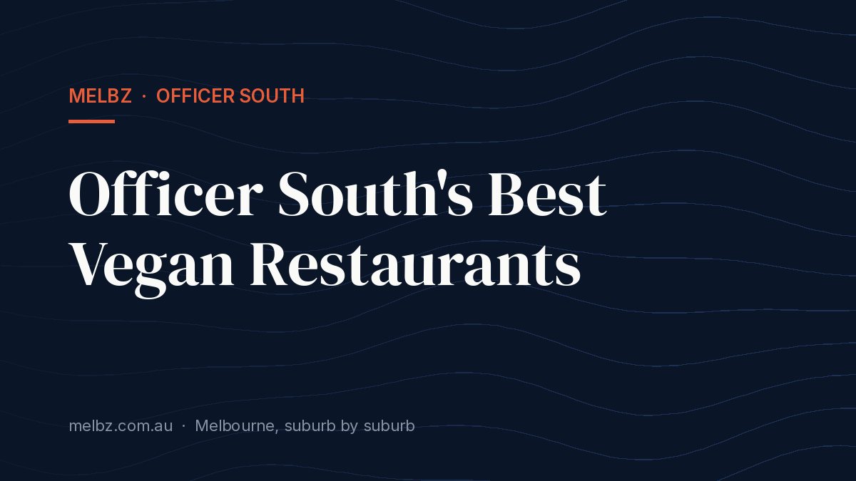 Title card: Officer South's Best Vegan Restaurants