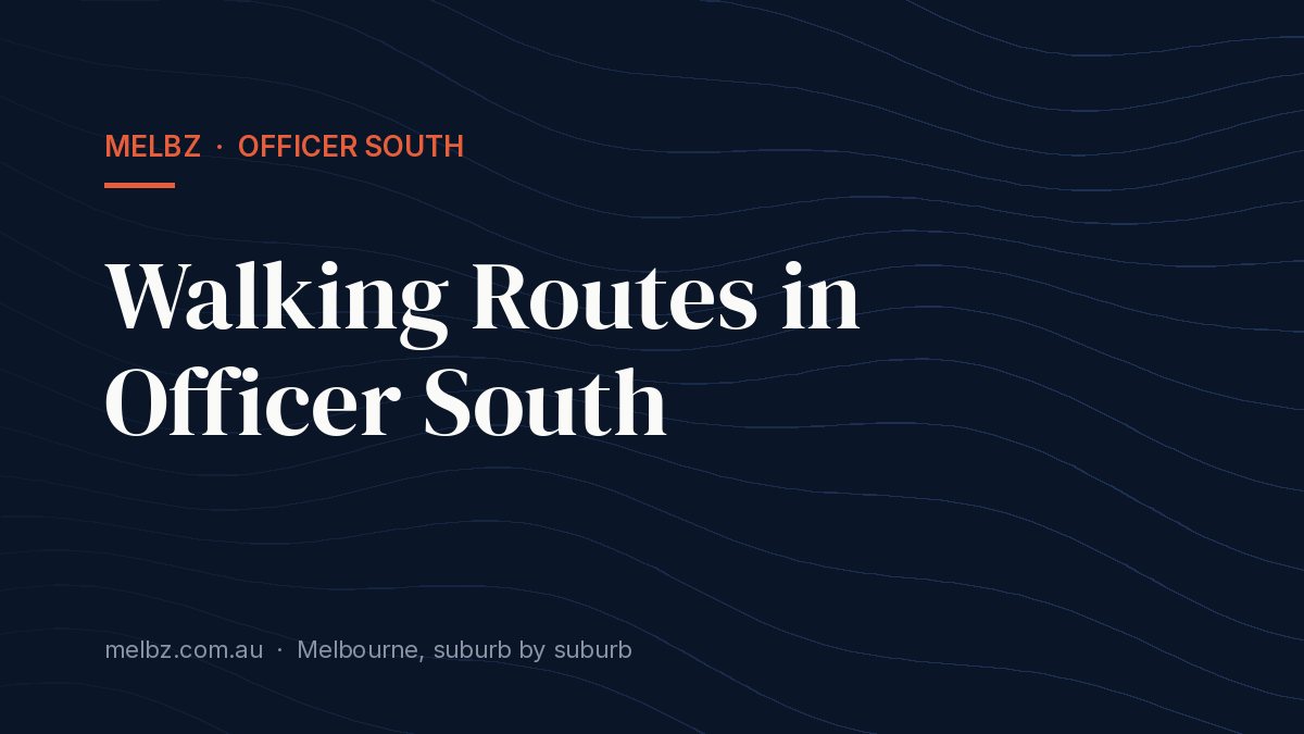 Title card: Walking Routes in Officer South