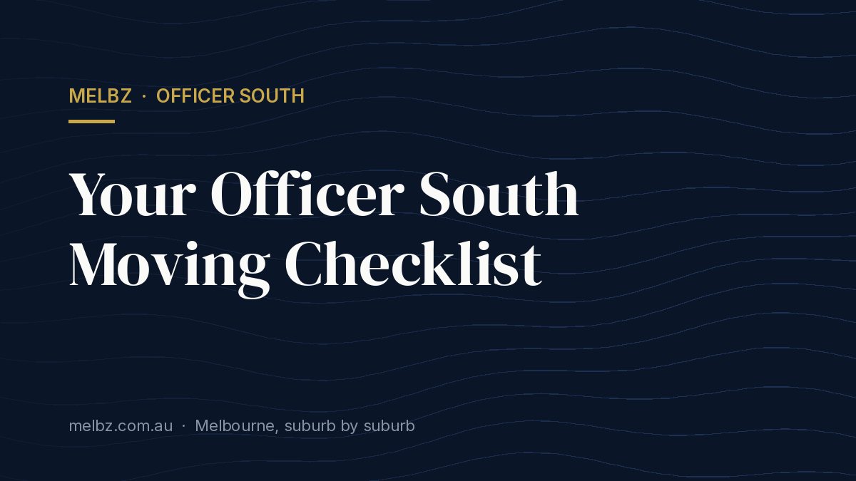 Title card: Your Officer South Moving Checklist