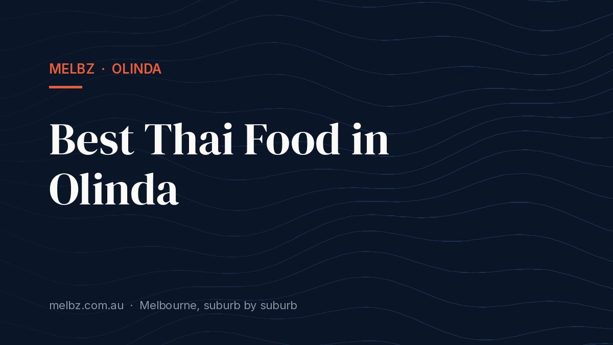 Title card: Best Thai Food in Olinda