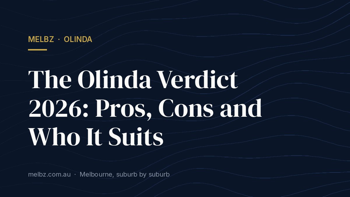 Title card: The Olinda Verdict 2026: Pros, Cons and Who It Suits