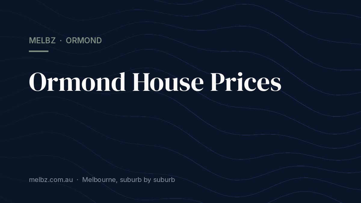Title card: Ormond House Prices