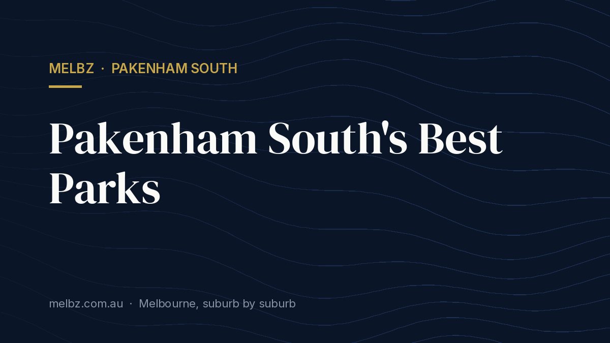Title card: Pakenham South's Best Parks