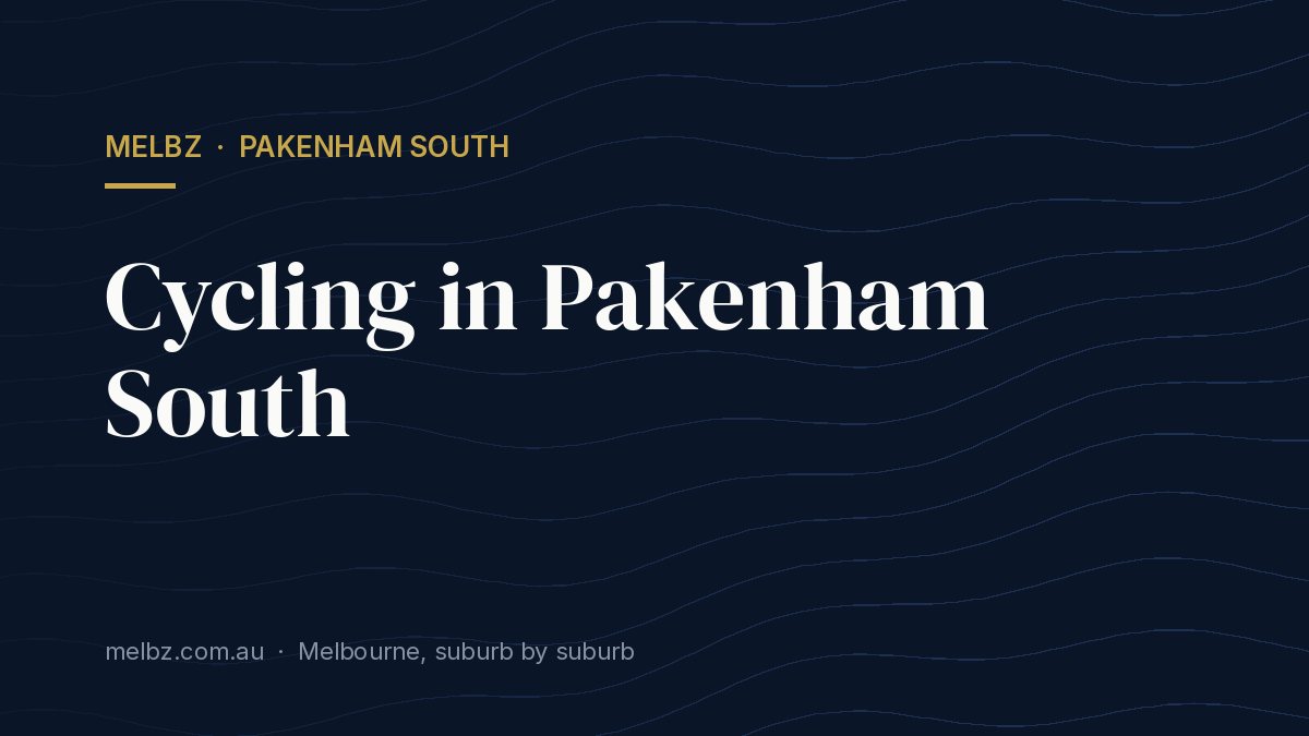 Title card: Cycling in Pakenham South