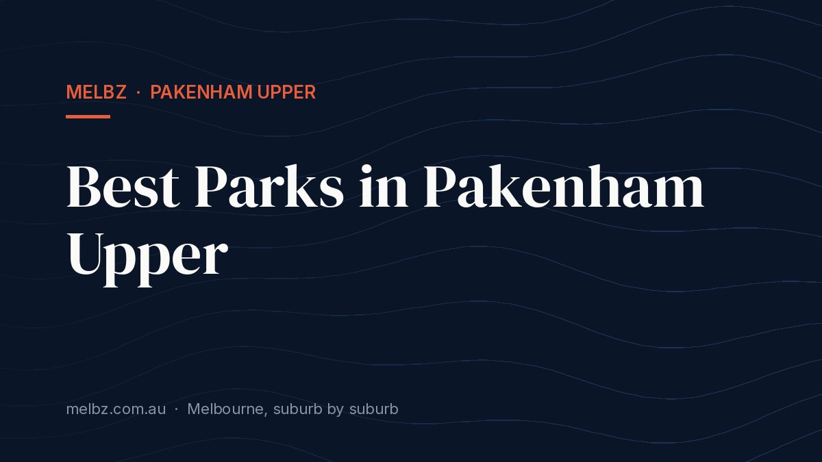 Title card: Best Parks in Pakenham Upper