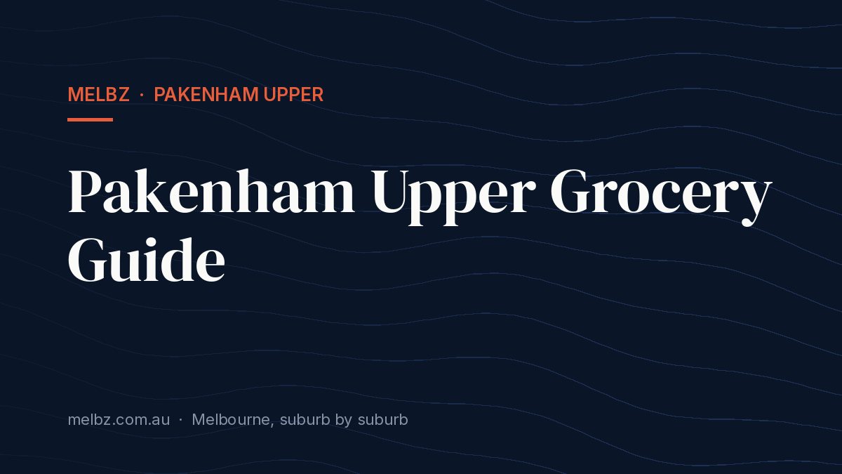 Title card: Pakenham Upper Grocery Guide