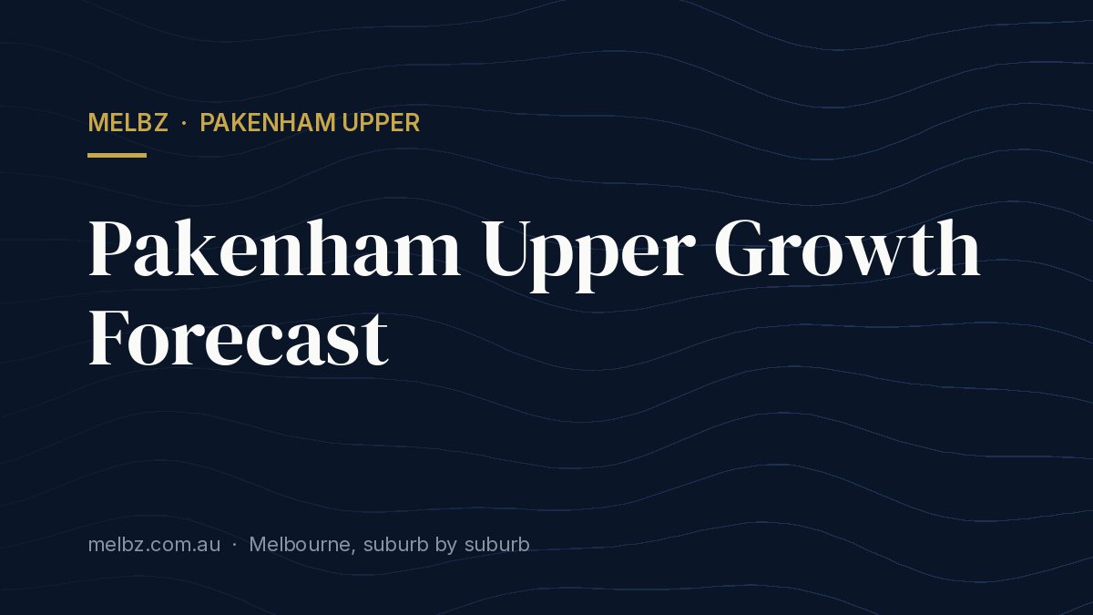 Title card: Pakenham Upper Growth Forecast
