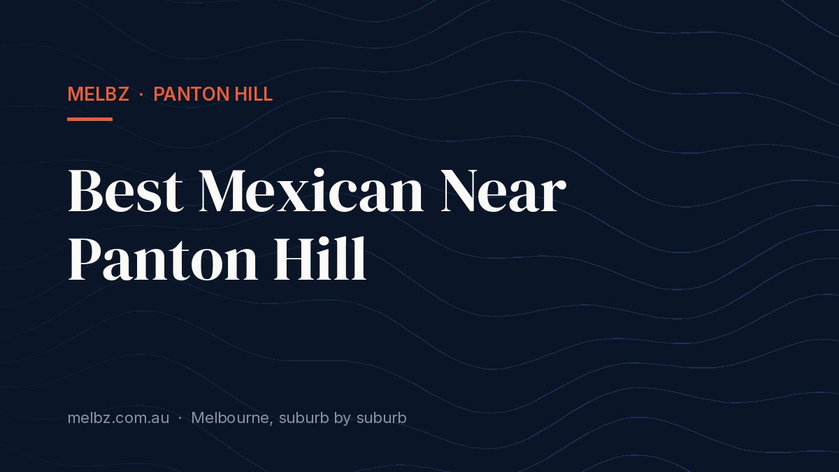 Title card: Best Mexican Near Panton Hill