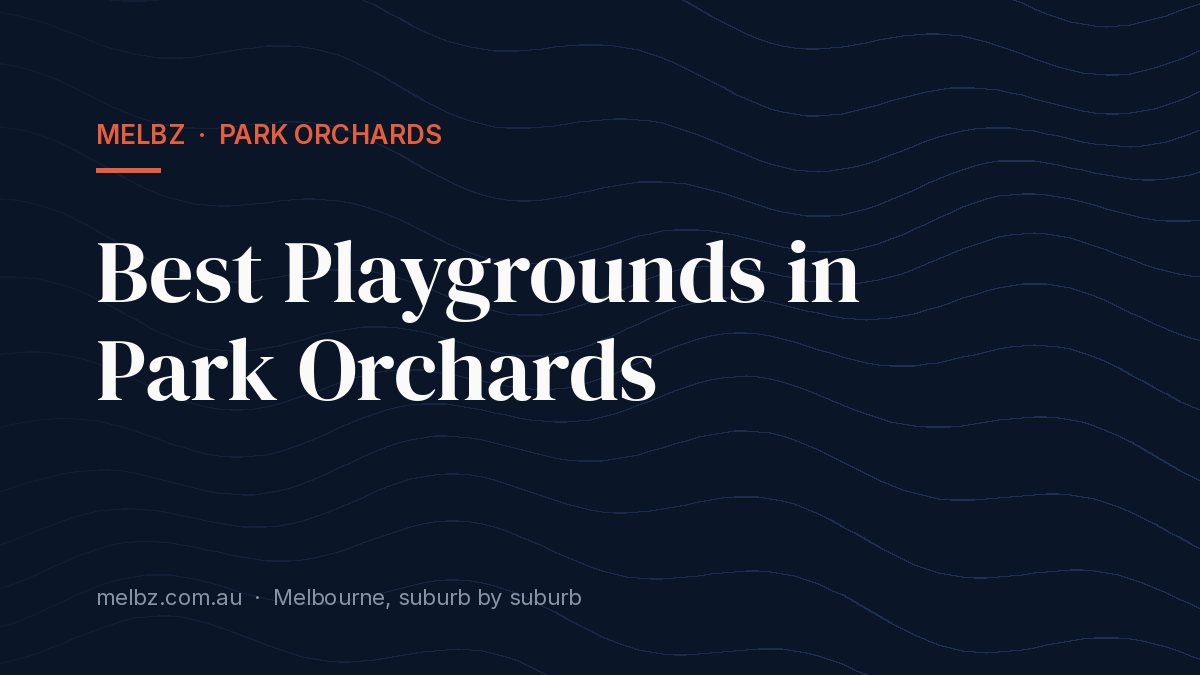 Title card: Best Playgrounds in Park Orchards